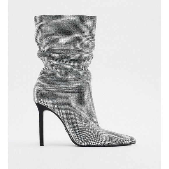 ❤️‍🔥❤️‍🔥Zara sparkly high heel ankle boots ❤️‍🔥❤️‍🔥 - Picture 6 of 12